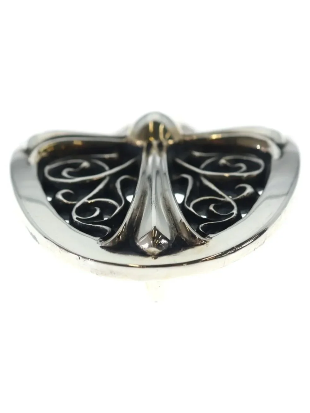 Chrome Hearts Oval Cross Strap 1.5 Classic Buckle Silver Belt